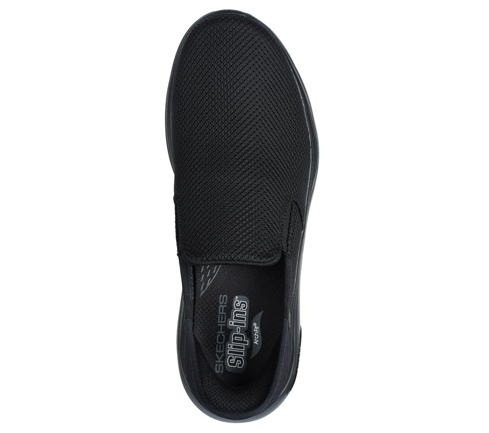 Men Skechers Slip-ins: GO WALK Arch Fit 2.0 Hands Free Slip Ins Black  USA |  5017-RTDBP