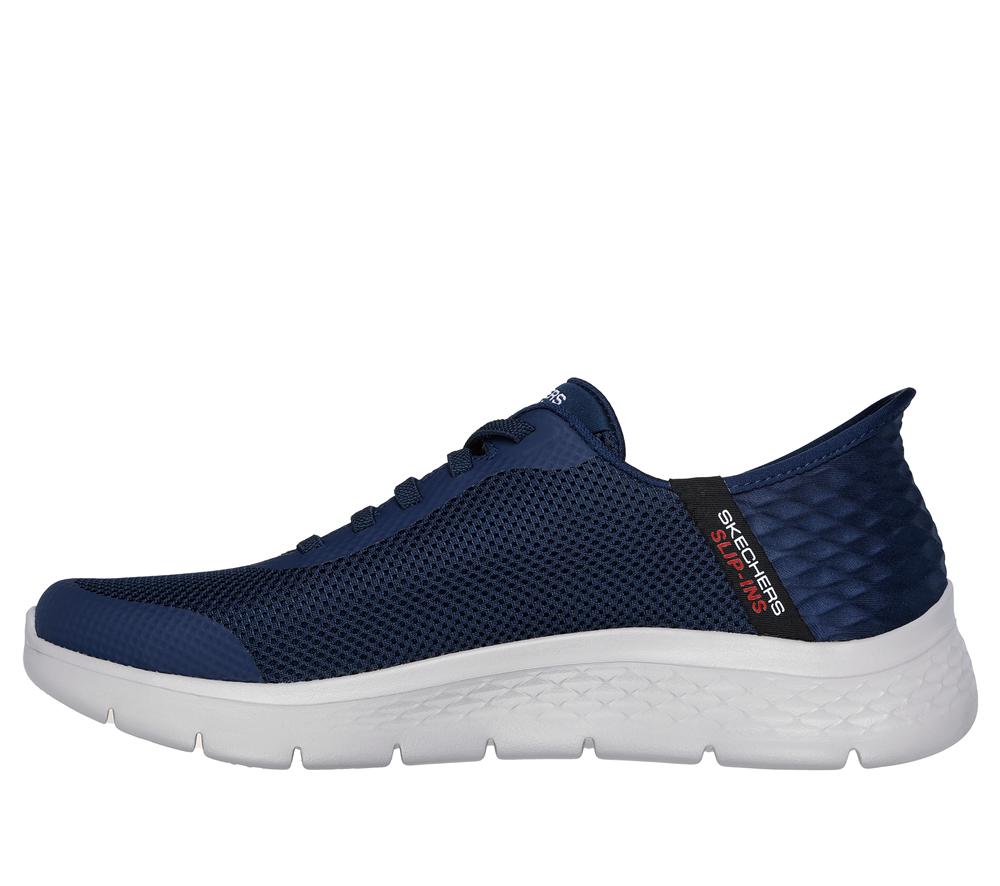 Men Skechers Slip-ins: GO WALK Flex - Hands Up Hands Free Slip Ins Navy  USA |  3476-RSLXT