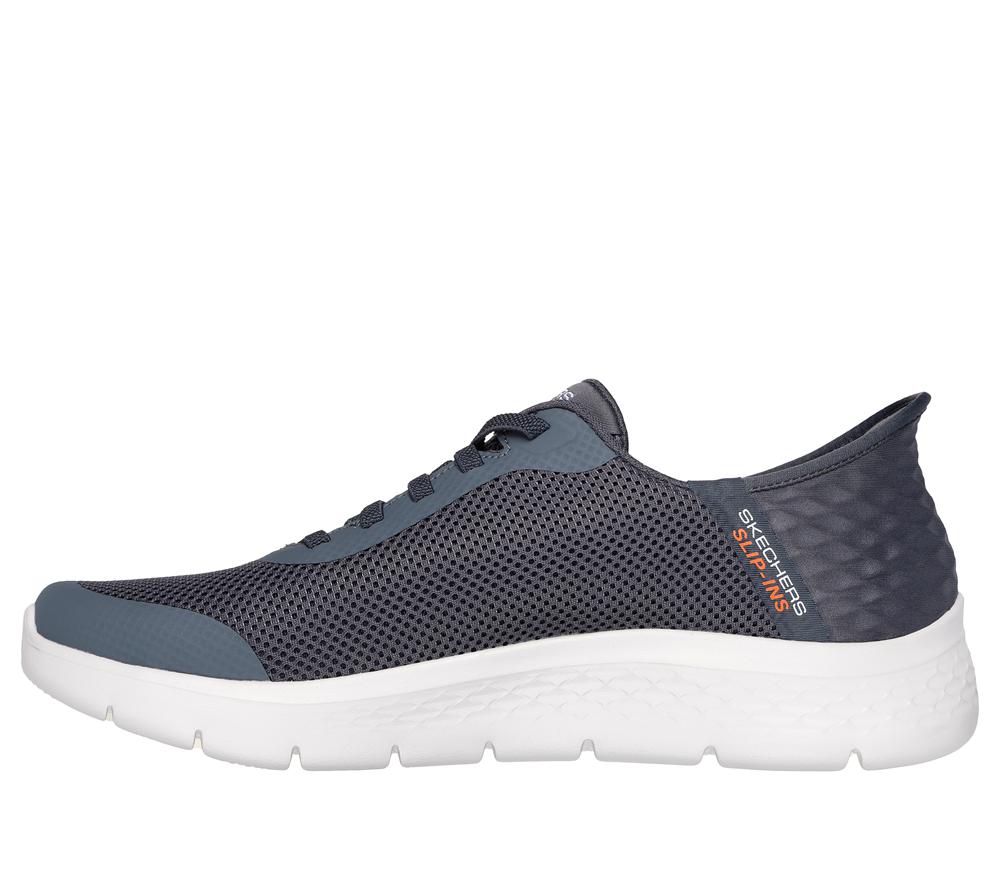 Men Skechers Slip-ins: GO WALK Flex - Hands Up Hands Free Slip Ins Grey  USA |  0784-HIUND