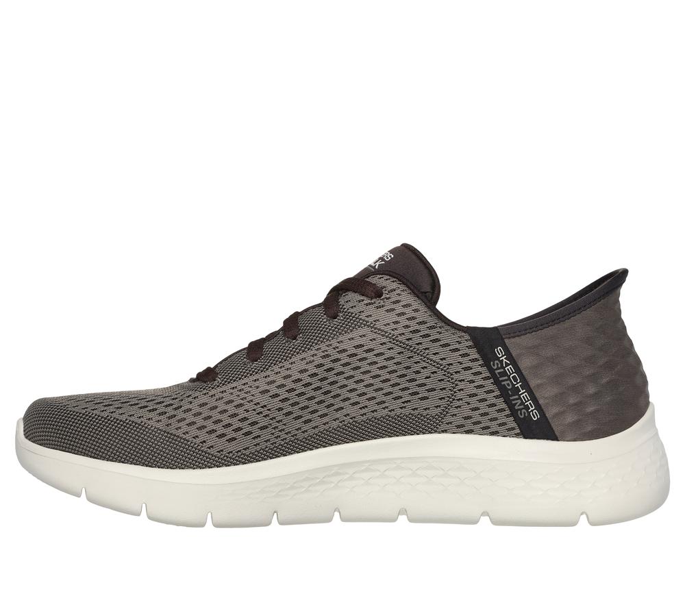 Men Skechers Slip-ins: GO WALK Flex - New World Sneakers Brown  USA |  7832-JDMKP