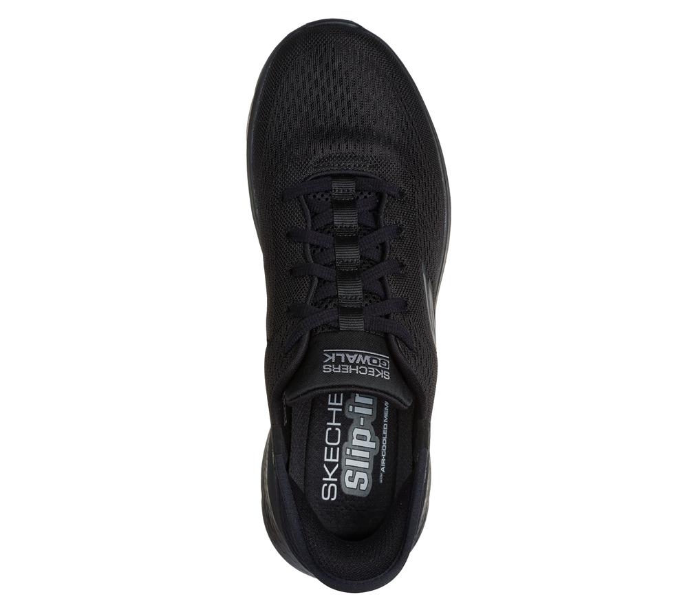 Men Skechers Slip-ins: GO WALK Flex - New World Sneakers Black  USA |  9504-VZHRN