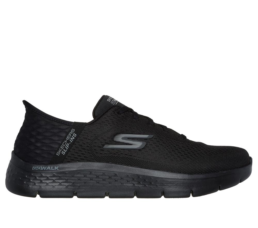 Men Skechers Slip-ins: GO WALK Flex - New World Sneakers Black  USA |  9504-VZHRN