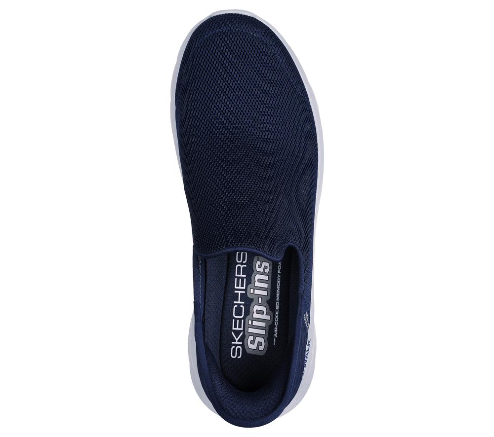 Men Skechers Slip-ins: GO WALK Flex - No Hands Sneakers Navy  USA |  2815-YGKAC