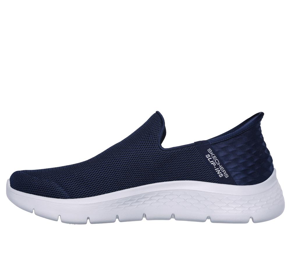 Men Skechers Slip-ins: GO WALK Flex - No Hands Slip On Shoes Navy  USA |  4670-GWZMX