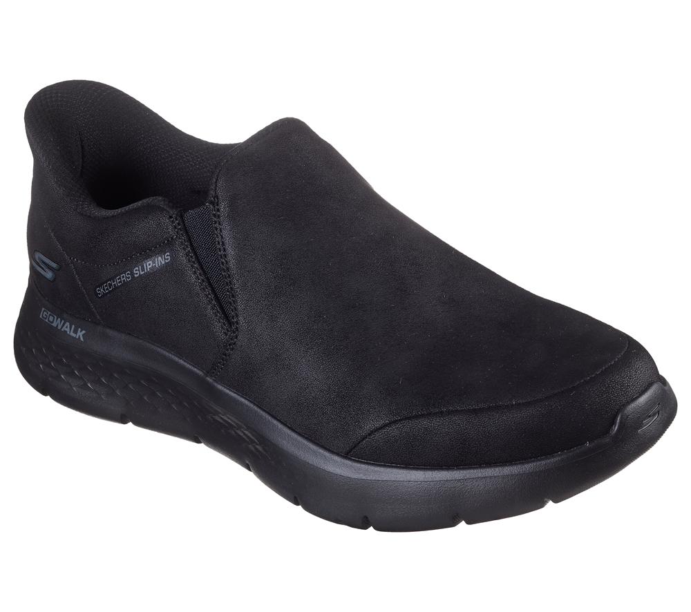 Men Skechers Slip-ins: GO WALK Flex - Ray Sneakers Black  USA |  3640-DVBJC