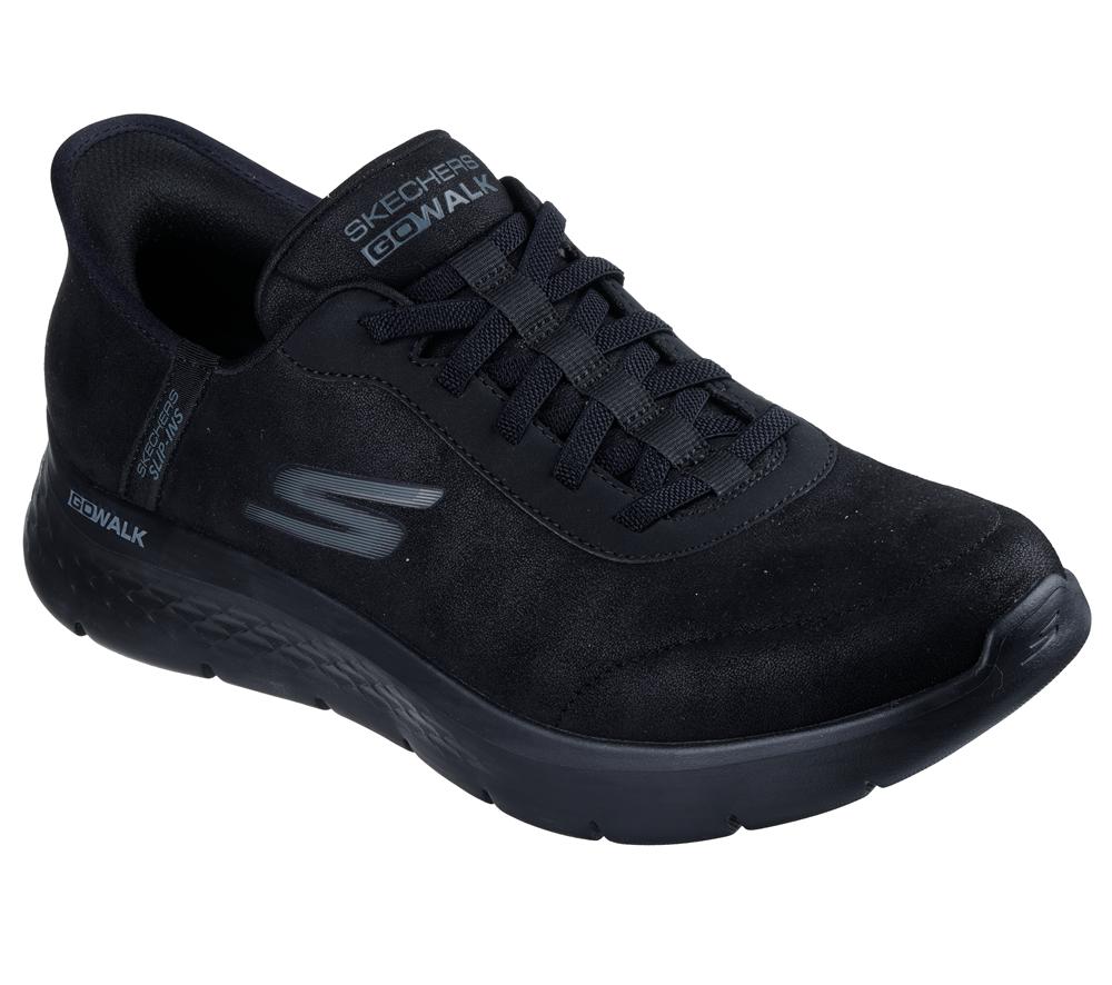 Men Skechers Slip-ins: GO WALK Flex - Smooth Motion Sneakers Black  USA |  7968-SMWPI