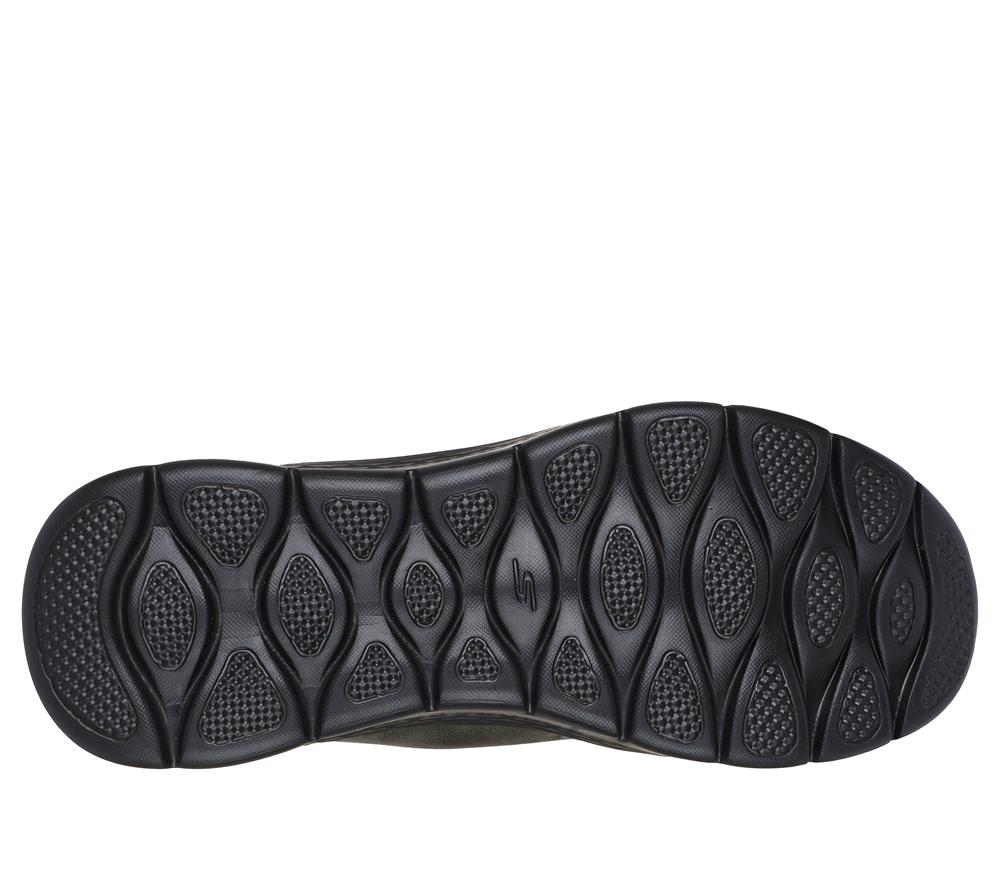 Men Skechers Slip-ins: GO WALK Flex - Smooth Motion Hands Free Slip Ins Olive  USA |  2803-HQPND