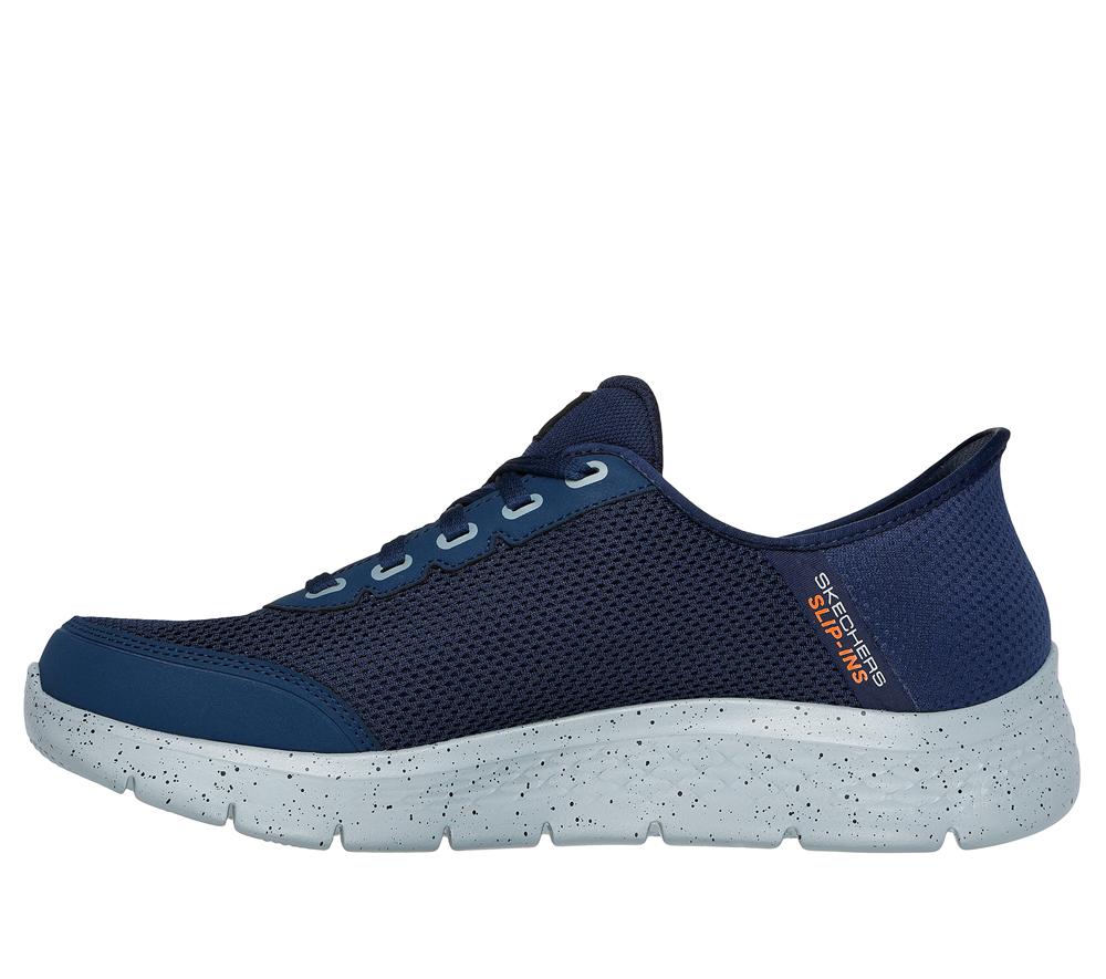 Men Skechers Slip-ins: GO WALK Flex - Waterproof Slip On Shoes Navy  USA |  1837-TYNHA