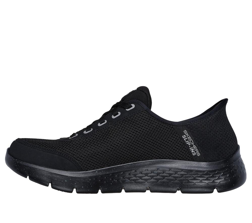 Men Skechers Slip-ins: GO WALK Flex - Waterproof Hands Free Slip Ins Black  USA |  6213-ELOYZ