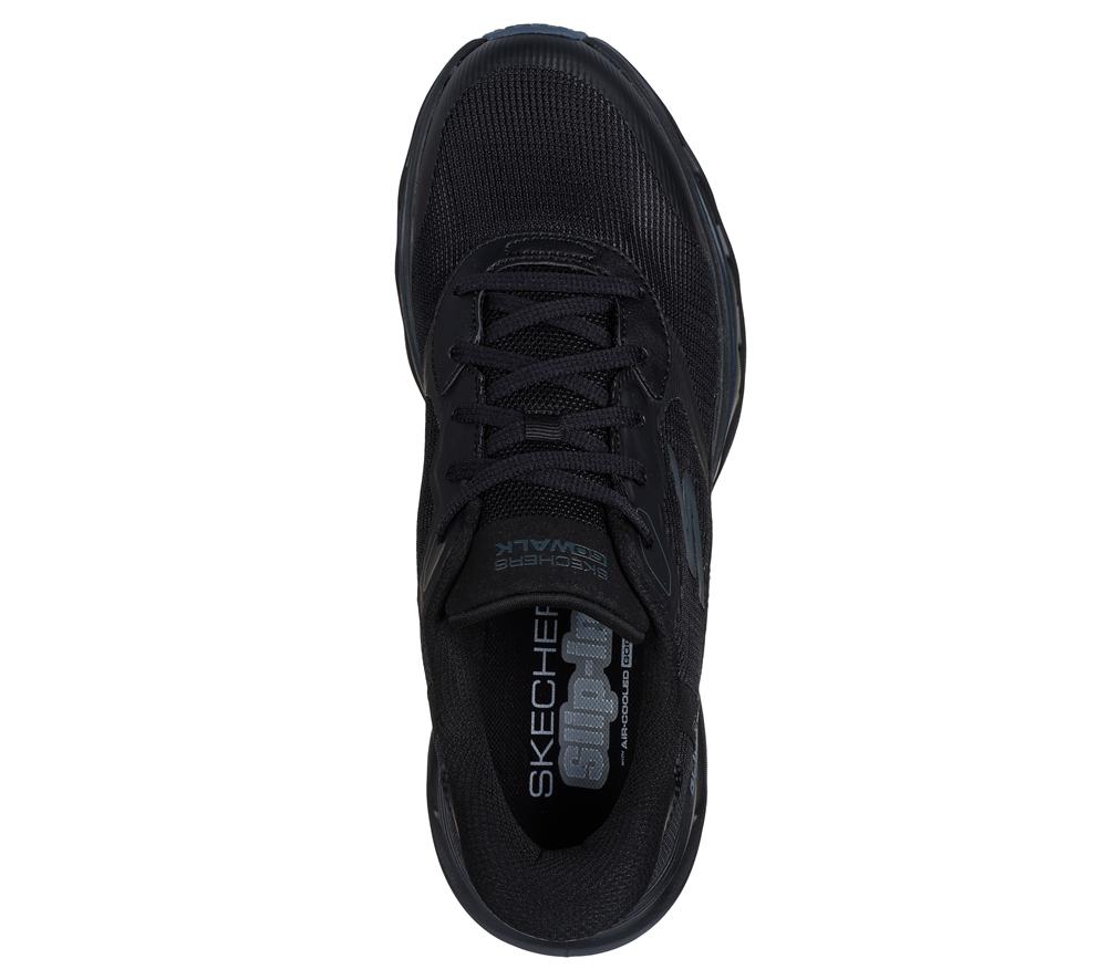 Men Skechers Slip-ins: GO WALK Glide-Step 2.0 - Zac Hands Free Slip Ins Black  USA |  2489-RHLYQ
