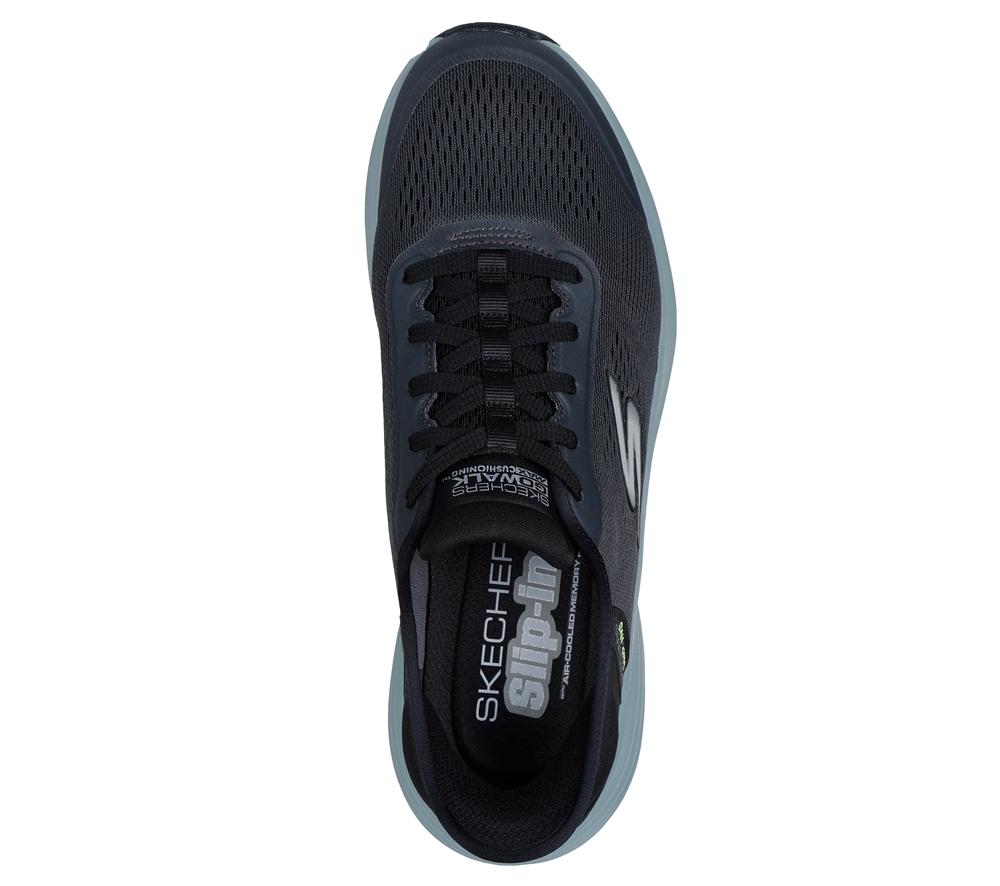 Men Skechers Slip-ins: GO WALK Max Walker - Next Generation Sneakers Charcoal / Black  USA |  8501-CBKIE