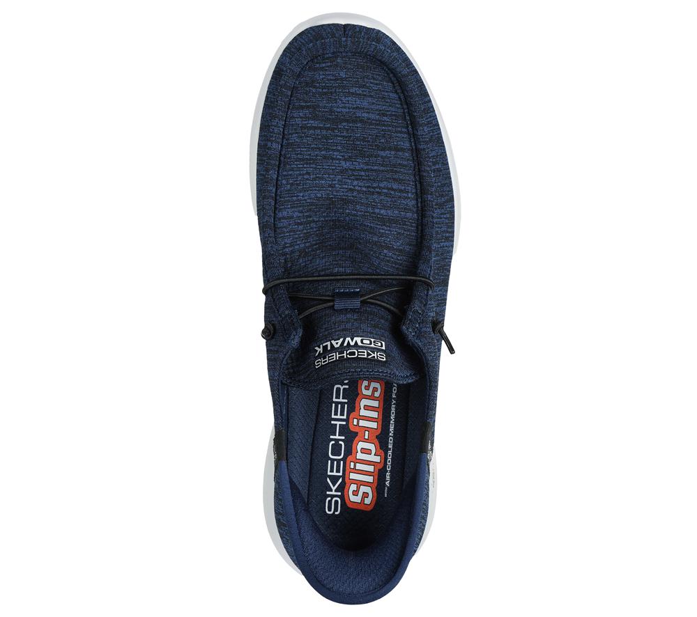 Men Skechers Slip-ins: GO WALK Max - Free Hands Hands Free Slip Ins Navy  USA |  6058-ZNFIS