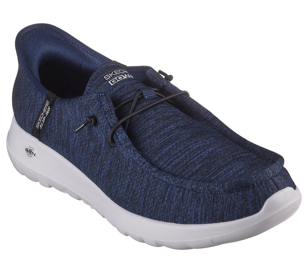 Men Skechers Slip-ins: GO WALK Max - Free Hands Hands Free Slip Ins Navy  USA |  6058-ZNFIS