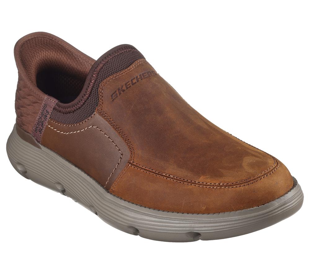 Men Skechers Slip-ins: Garza - Dorado Hands Free Slip Ins Brown  USA |  9718-TCBUP