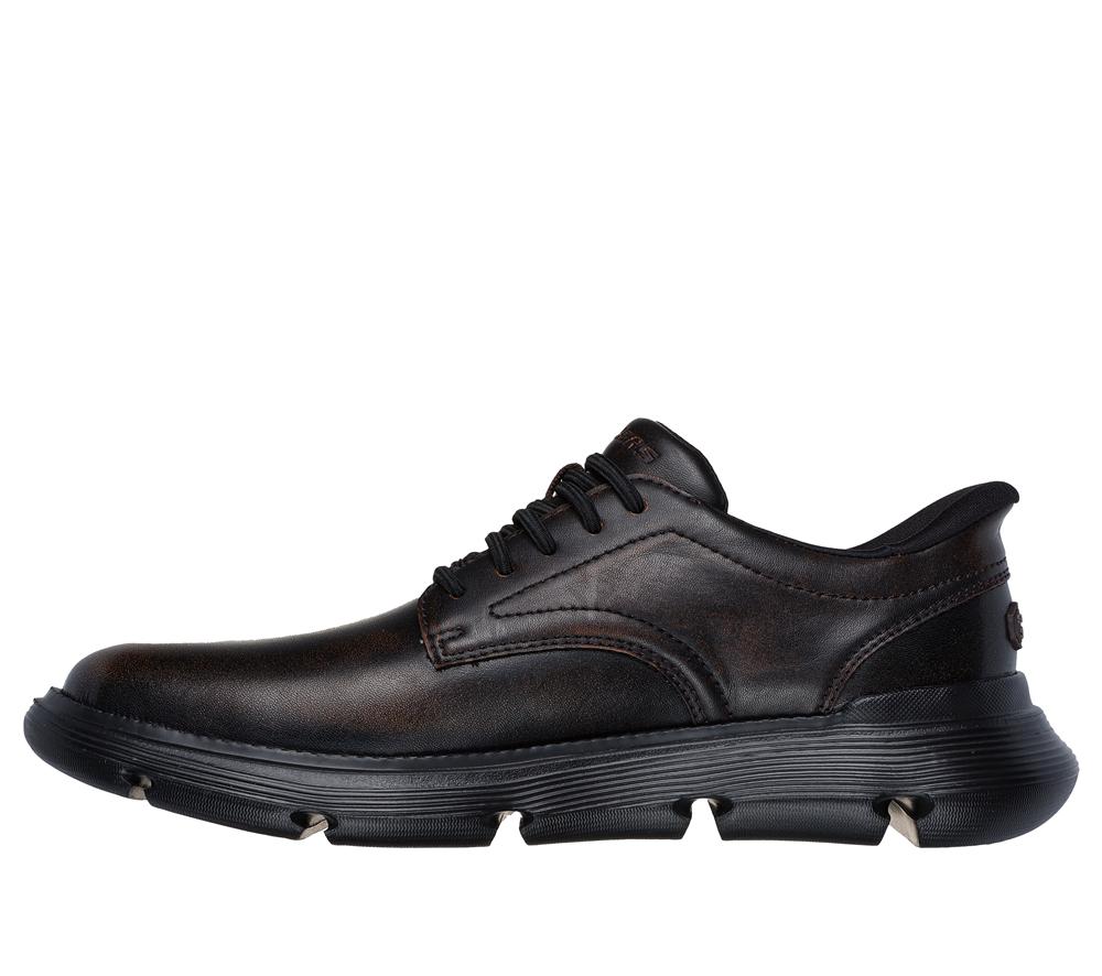Men Skechers Slip-ins: Garza - Duran Smart Shoes Dark Brown  USA |  4856-HJSXZ