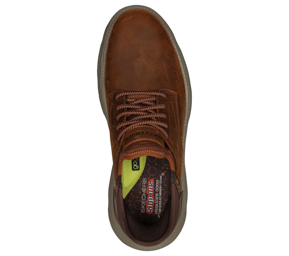 Men Skechers Slip-ins: Garza - Gervin Hands Free Slip Ins Brown  USA |  2587-VNFCW