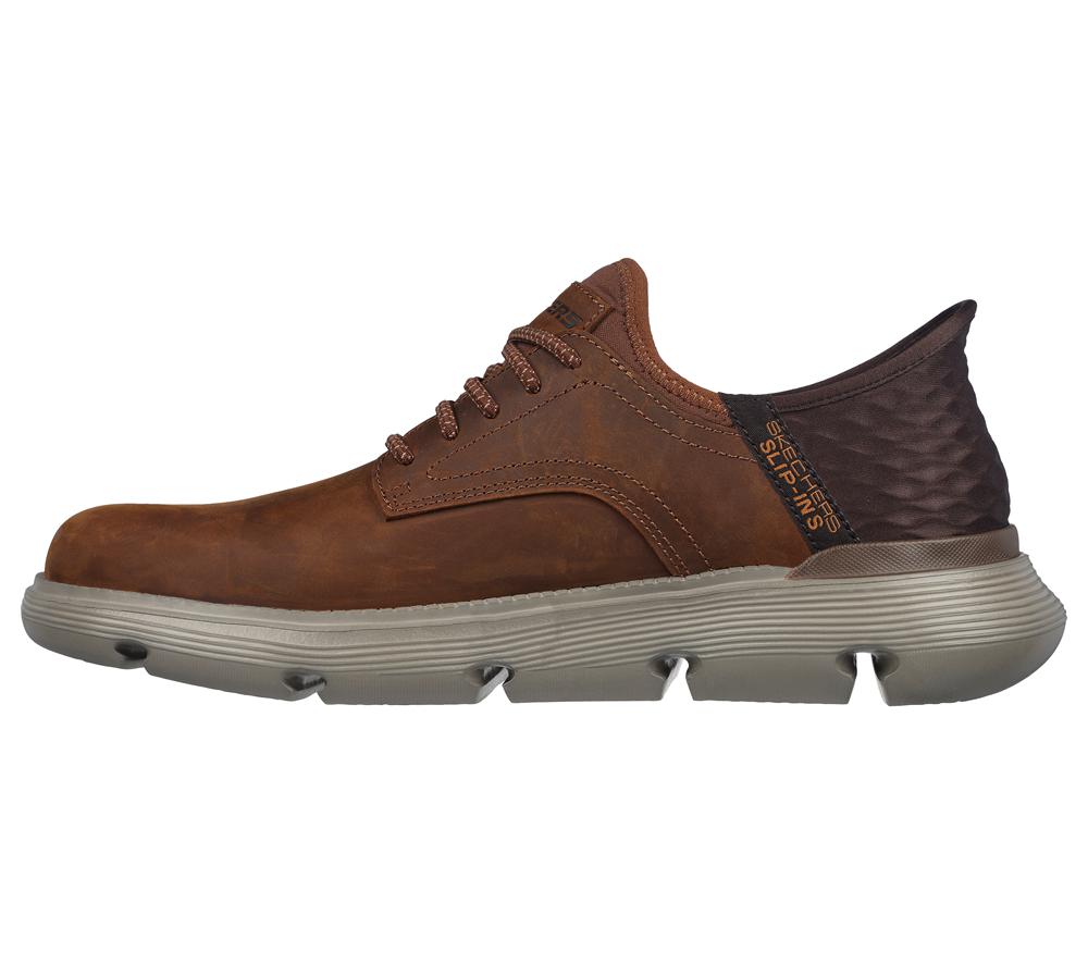 Men Skechers Slip-ins: Garza - Gervin Hands Free Slip Ins Brown  USA |  2587-VNFCW