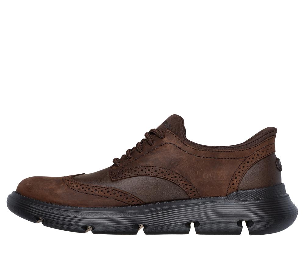 Men Skechers Slip-ins: Garza - Sully Smart Shoes Cocoa Brown  USA |  0351-WTARN