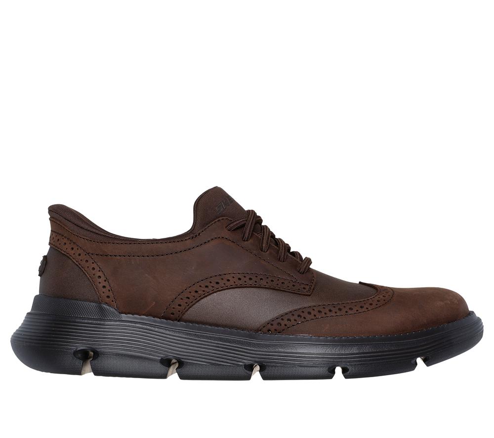 Men Skechers Slip-ins: Garza - Sully Smart Shoes Cocoa Brown  USA |  0351-WTARN