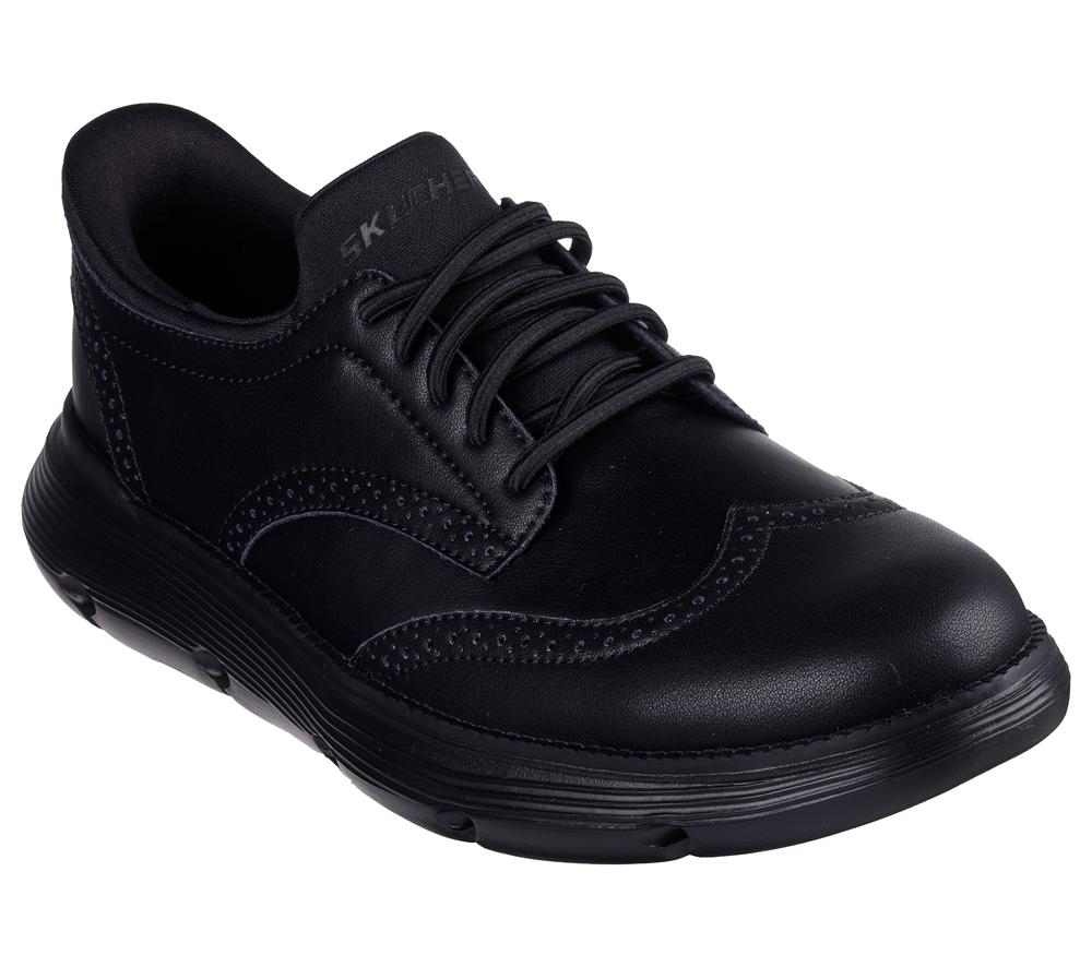 Men Skechers Slip-ins: Garza - Sully Smart Shoes Black  USA |  5708-ISYGX