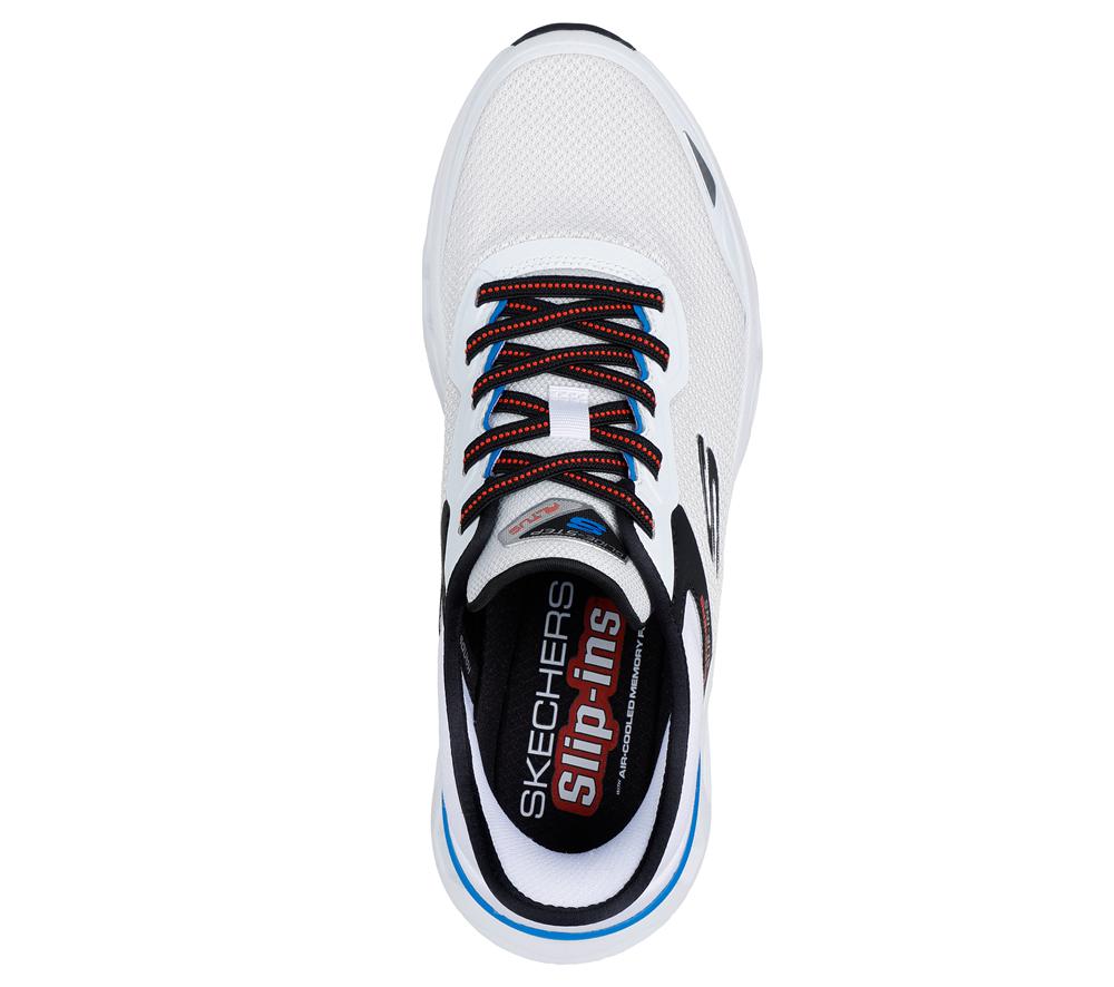 Men Skechers Slip-ins: Glide-Step Altus - Turn Out Hands Free Slip Ins White / Multicolor  USA |  5926-WBGMX