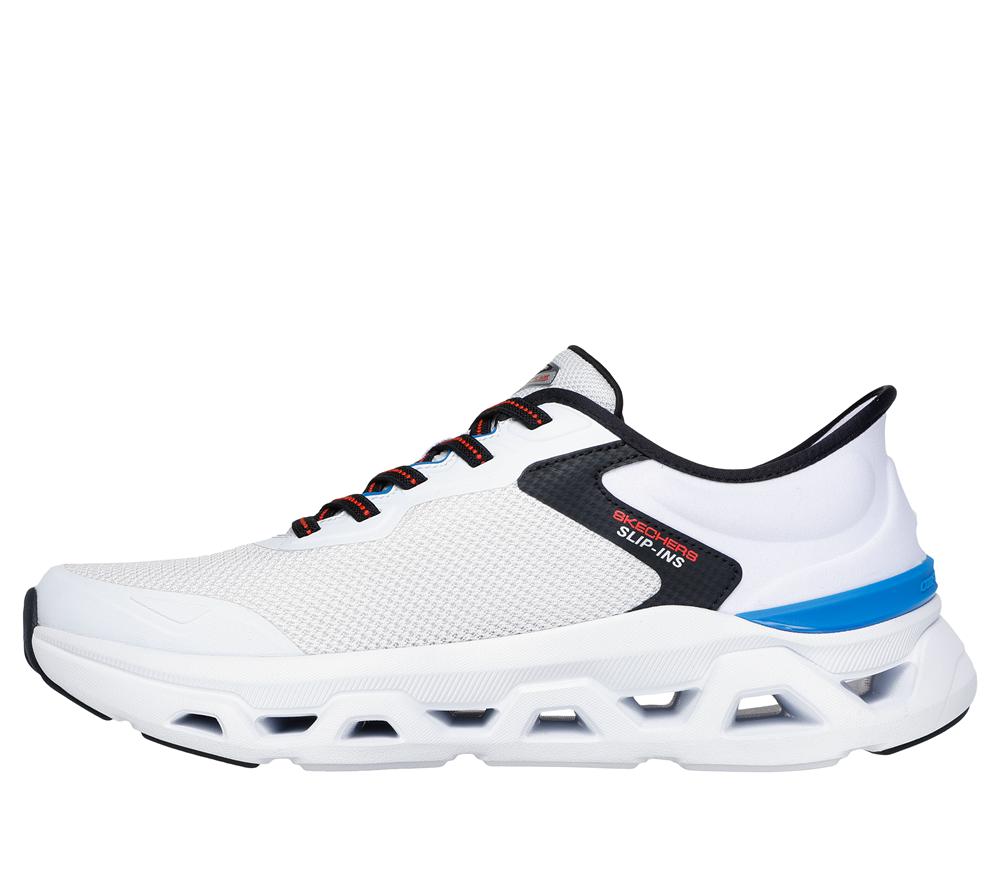 Men Skechers Slip-ins: Glide-Step Altus - Turn Out Hands Free Slip Ins White / Multicolor  USA |  5926-WBGMX