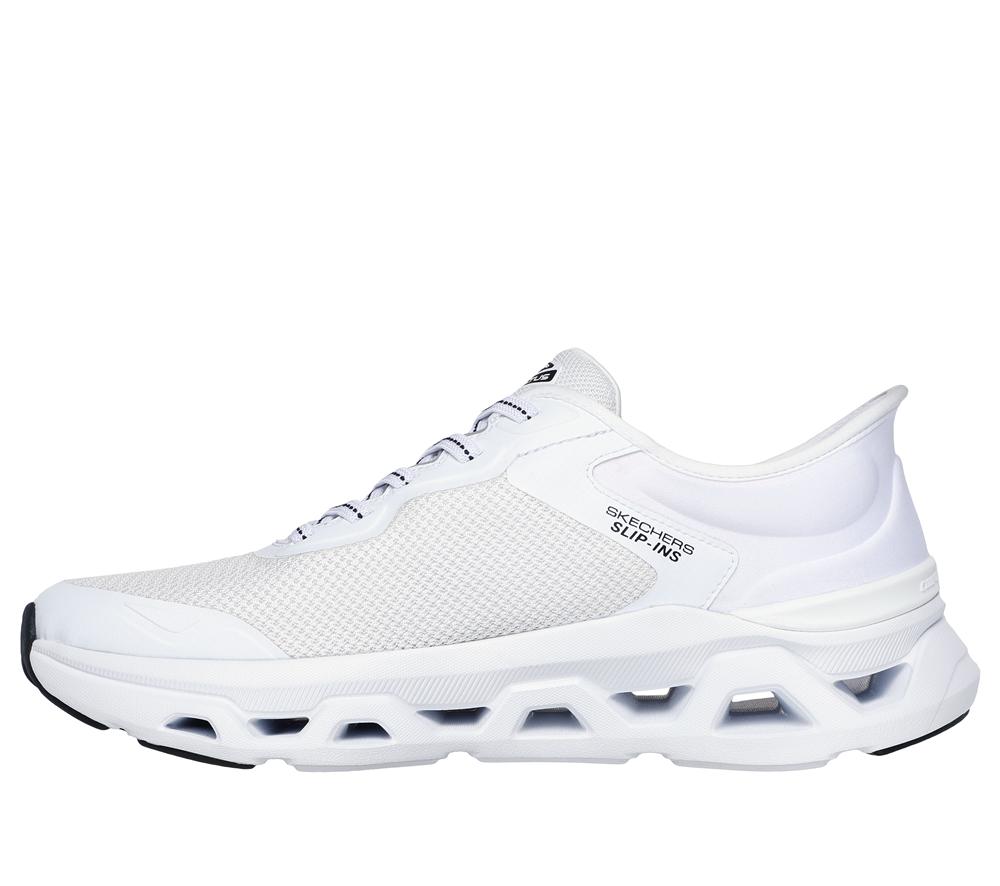 Men Skechers Slip-ins: Glide-Step Altus - Turn Out Hands Free Slip Ins White / Black  USA |  2015-ULZVG
