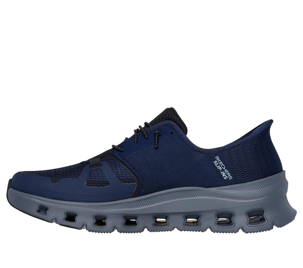 Men Skechers Slip-ins: Glide-Step Pro Hands Free Slip Ins Navy / Charcoal  USA |  1295-TGKCA