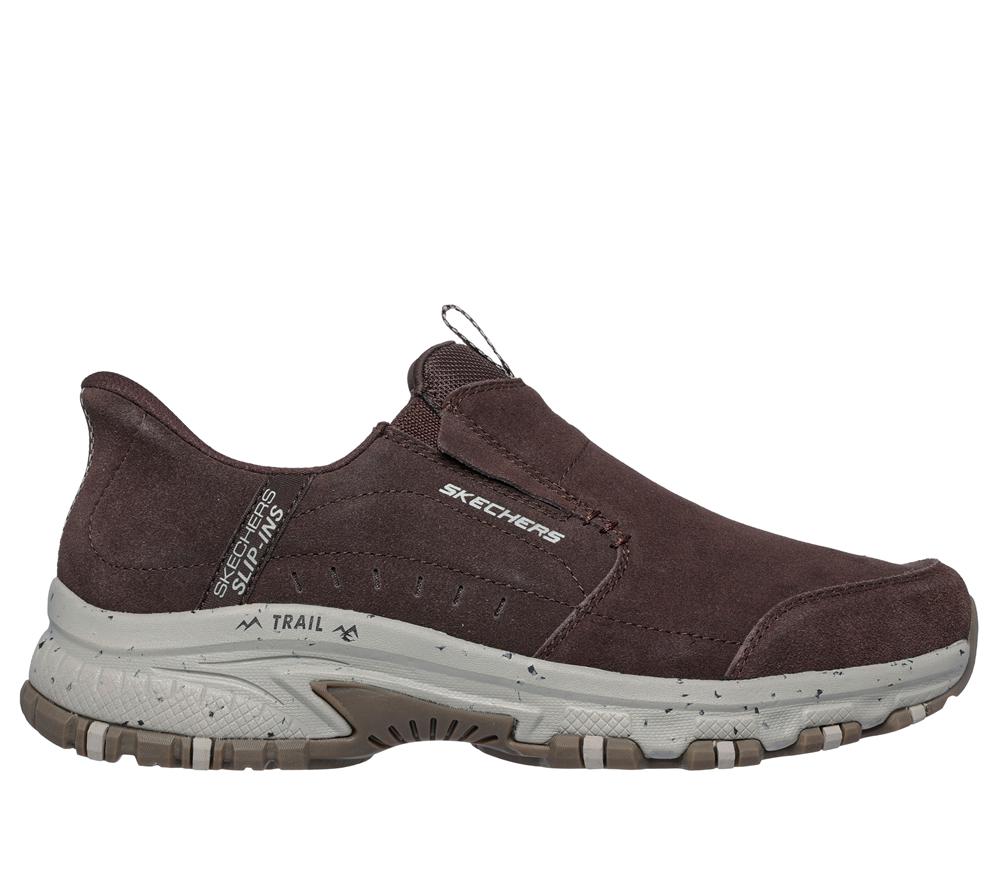 Men Skechers Slip-ins: Hillcrest - Cedar Root Slip On Shoes Brown  USA |  2473-NDIBC