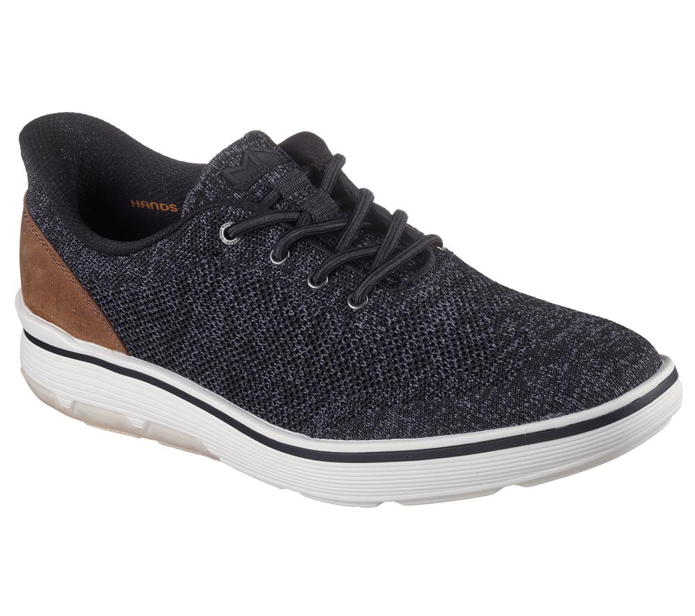Men Skechers Slip-ins Mark Nason: Casual Glide Cell - Robins Sneakers Black  USA |  1597-ZXAWO