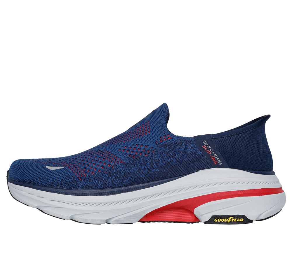 Men Skechers Slip-ins: Max Cushioning Arch Fit 2.0 Sneakers Navy / Red  USA |  1937-TUVZJ