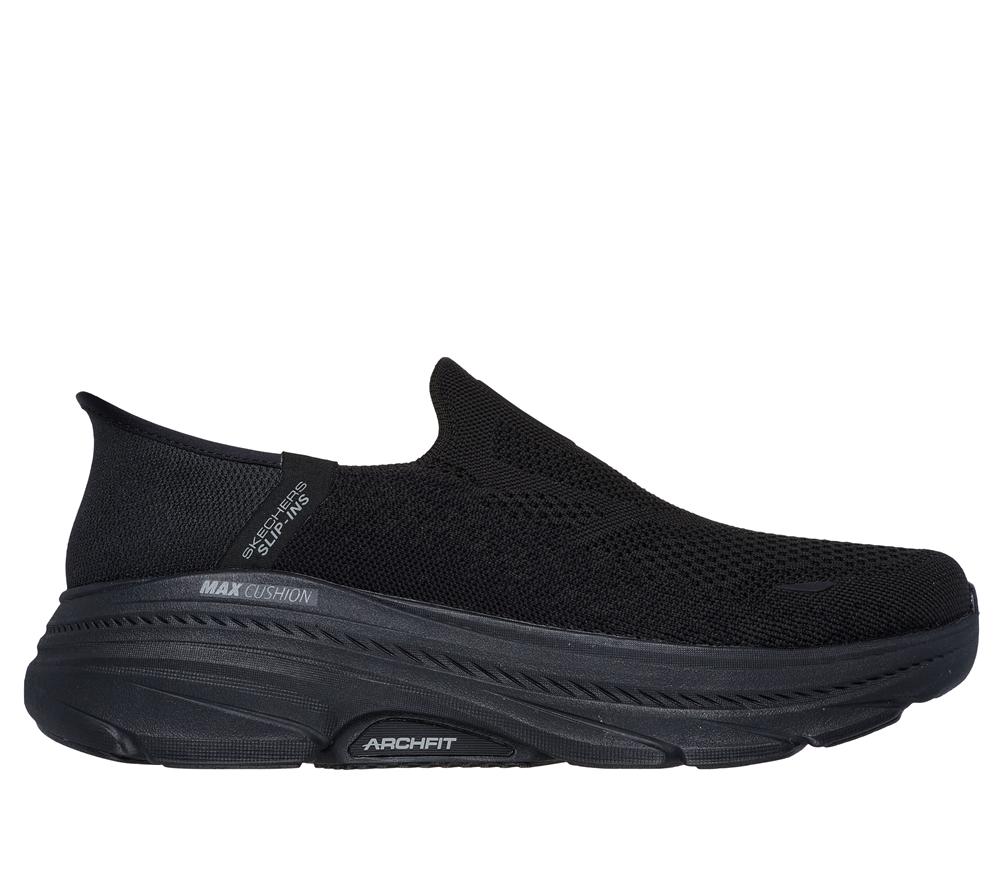 Men Skechers Slip-ins: Max Cushioning Arch Fit 2.0 Slip On Shoes Black  USA |  7498-ZGQPH
