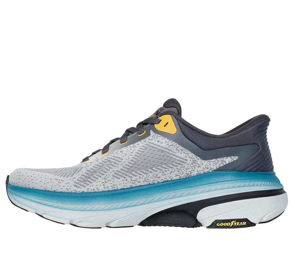 Men Skechers Slip-ins: Max Cushioning Arch Fit 2.0 - Cool Core Slip On Shoes Grey / Charcoal  USA |  9372-SBNPR