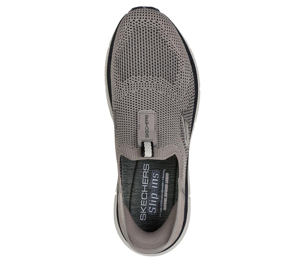 Men Skechers Slip-ins: Max Cushioning Premier 2.0 Sneakers Taupe Brown  USA |  6307-GIYSJ