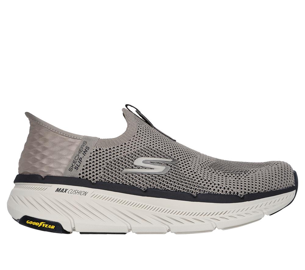 Men Skechers Slip-ins: Max Cushioning Premier 2.0 Slip On Shoes Taupe Brown  USA |  9156-BISFK