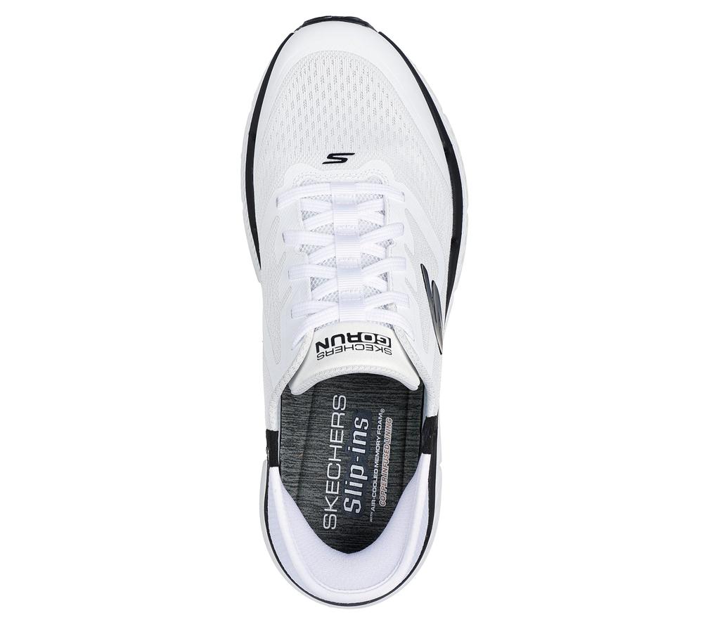 Men Skechers Slip-ins: Max Cushioning Premier 2.0 Slip On Shoes White / Black  USA |  9803-MQIZT