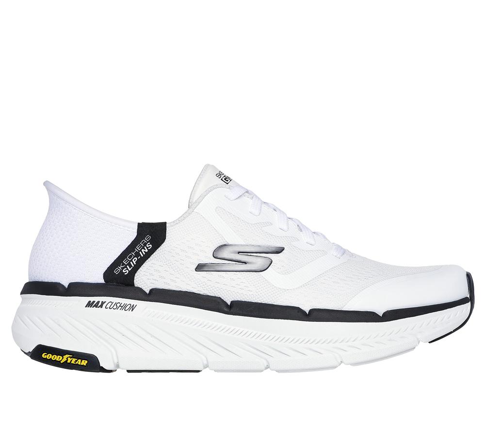 Men Skechers Slip-ins: Max Cushioning Premier 2.0 Slip On Shoes White / Black  USA |  9803-MQIZT
