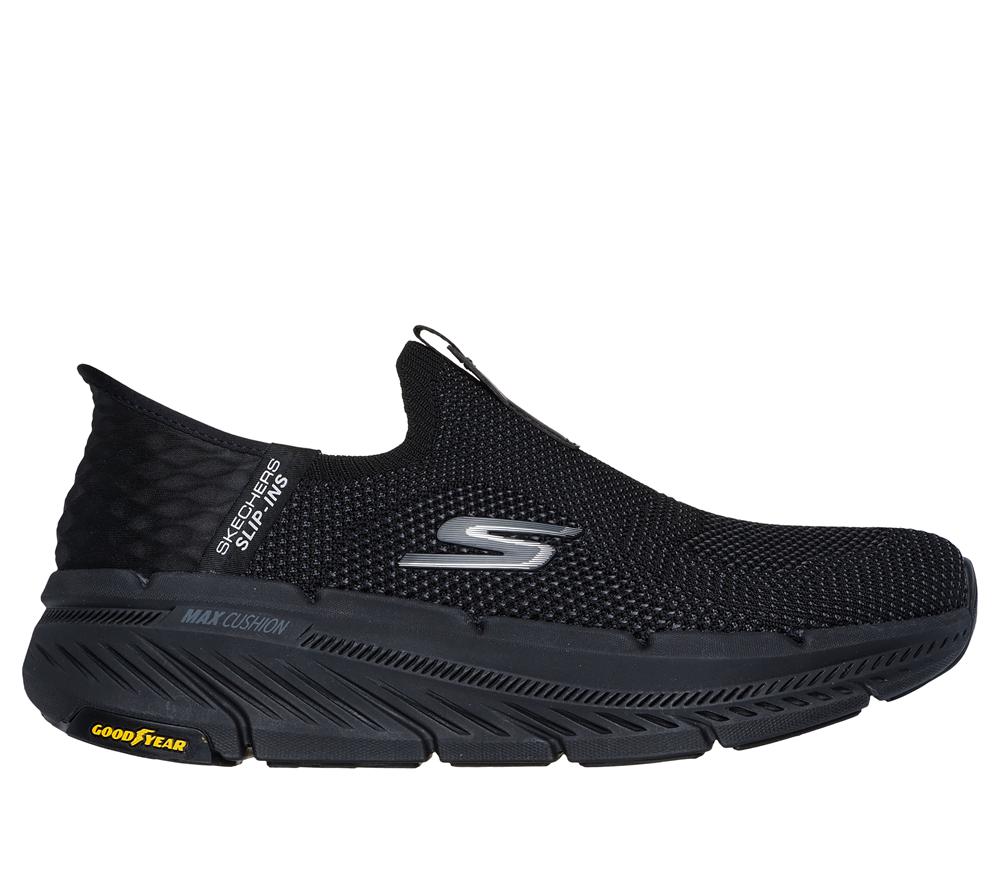 Men Skechers Slip-ins: Max Cushioning Premier 2.0 Hands Free Slip Ins Black  USA |  3107-BZODG