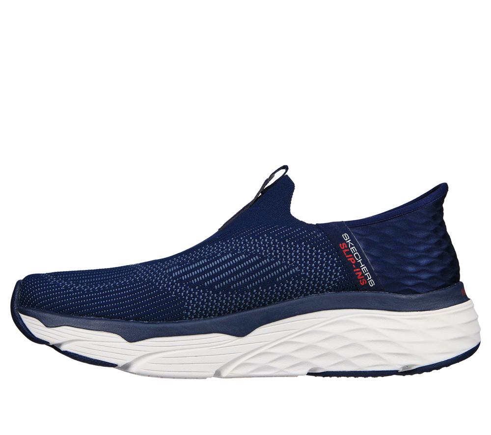 Men Skechers Slip-ins: Max Cushioning - Advantageous Slip On Shoes Navy  USA |  5046-ZYDWX