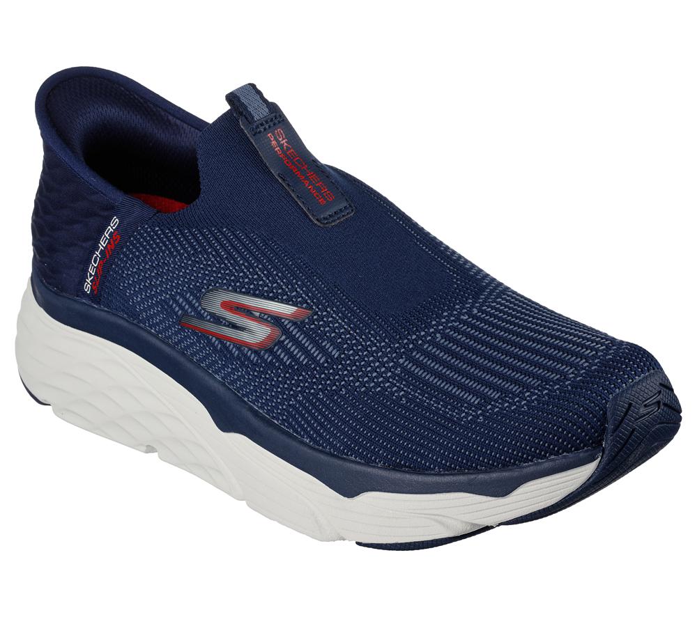 Men Skechers Slip-ins: Max Cushioning - Advantageous Slip On Shoes Navy  USA |  5046-ZYDWX