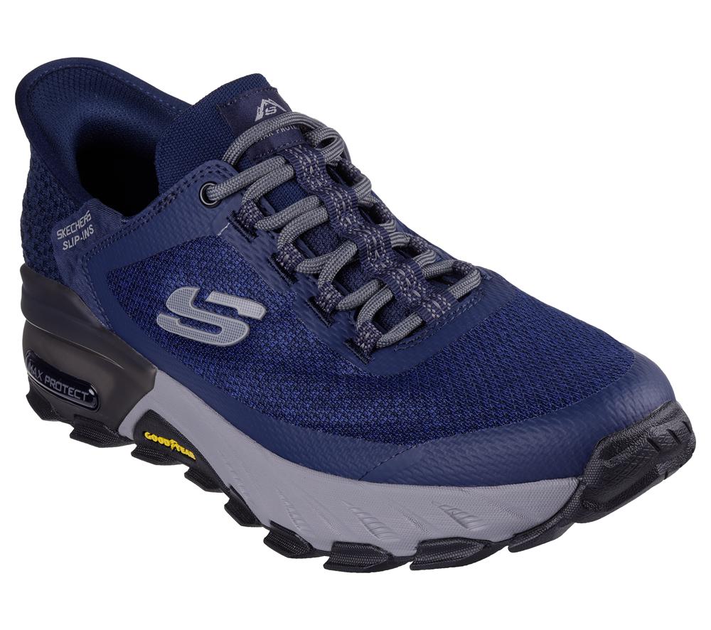 Men Skechers Slip-ins: Max Protect - Assembly Slip On Shoes Navy  USA |  8936-YOQVT