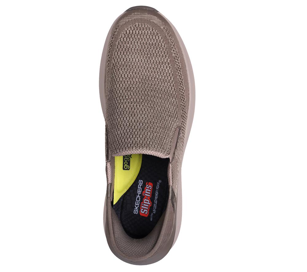 Men Skechers Slip-ins: Neville - Rovelo Hands Free Slip Ins Taupe Brown  USA |  5943-WCUBJ