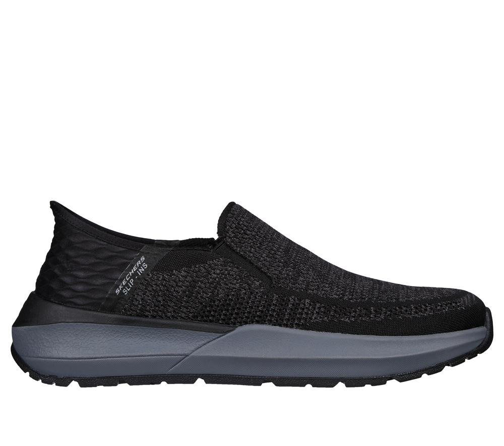 Men Skechers Slip-ins: Neville - Rovelo Hands Free Slip Ins Black  USA |  4571-WMNQG