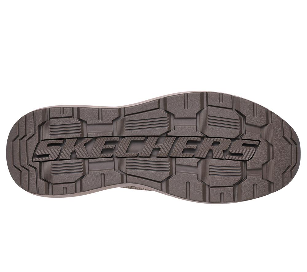 Men Skechers Slip-ins: Neville - Rovelo Slip On Shoes Taupe Brown  USA |  7415-CLEUK