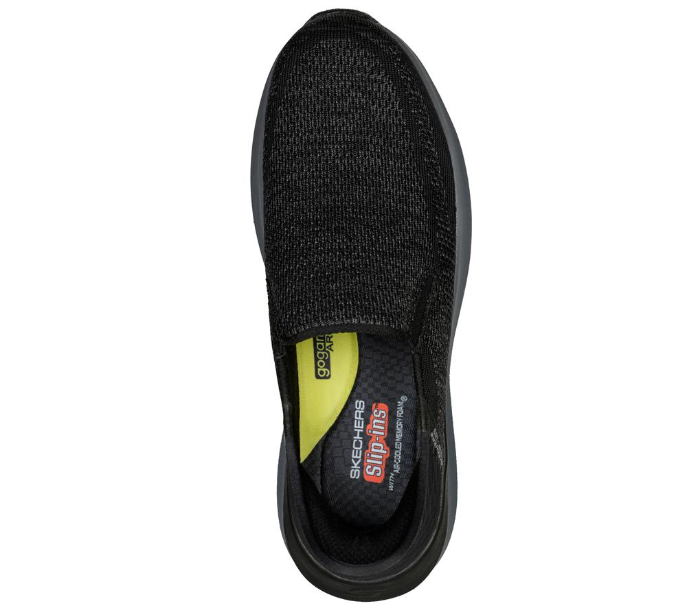 Men Skechers Slip-ins: Neville - Rovelo Slip On Shoes Black  USA |  9361-NUEID