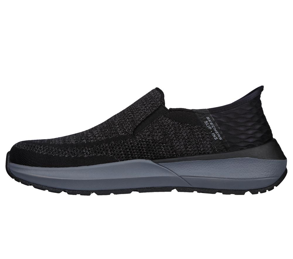 Men Skechers Slip-ins: Neville - Rovelo Slip On Shoes Black  USA |  9361-NUEID