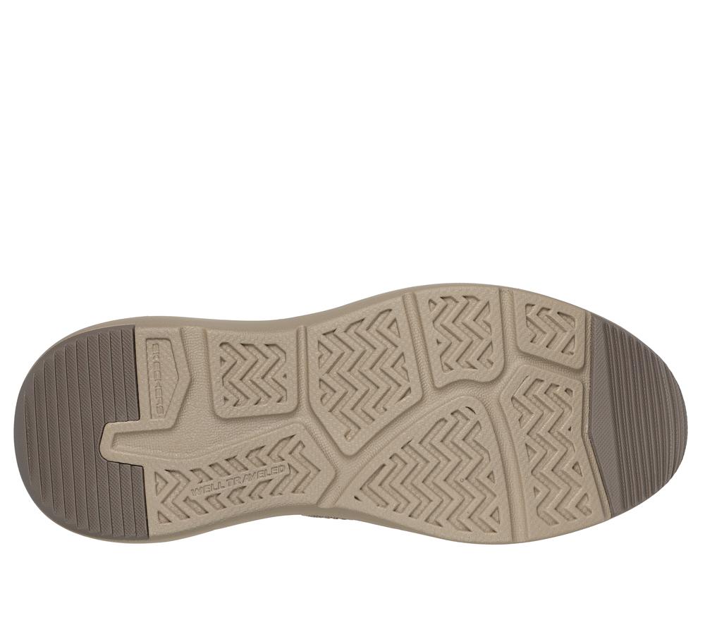 Men Skechers Slip-ins: Parson - Dewitt Boat Shoes Taupe Brown  USA |  4753-ISKAR
