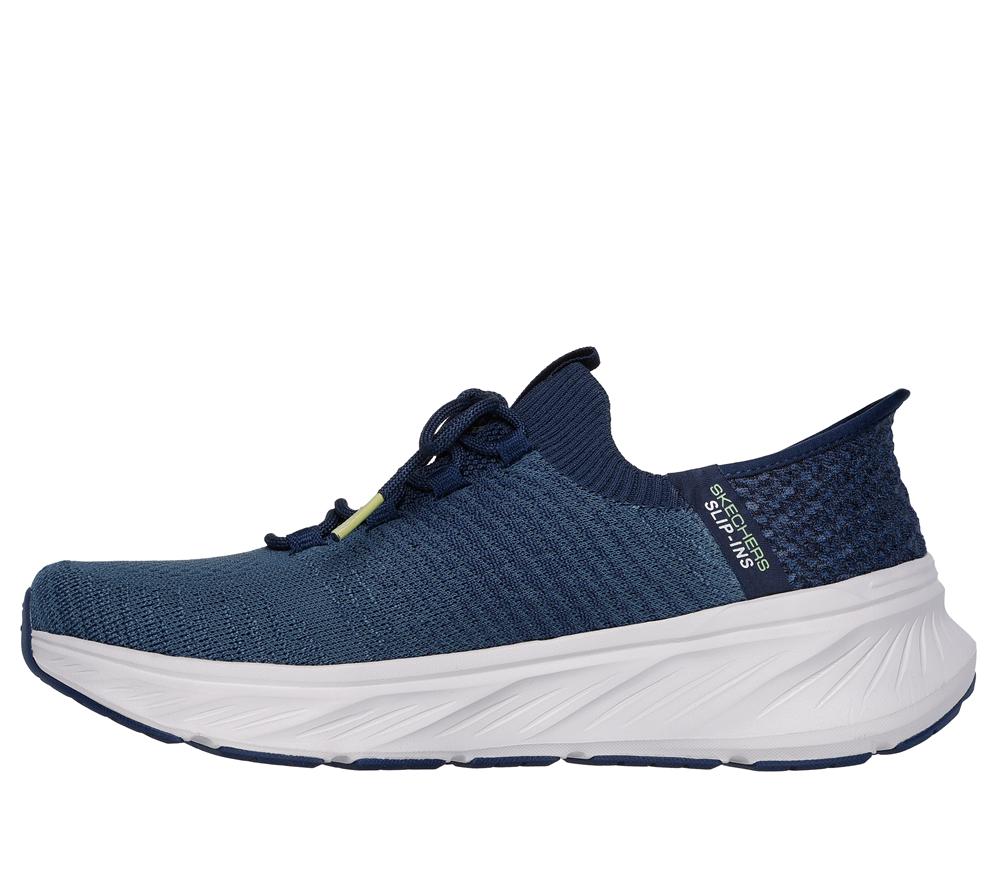 Men Skechers Slip-ins RF: Edgeride - Raygo Slip On Shoes Navy / Lime  USA |  1493-SCFRP