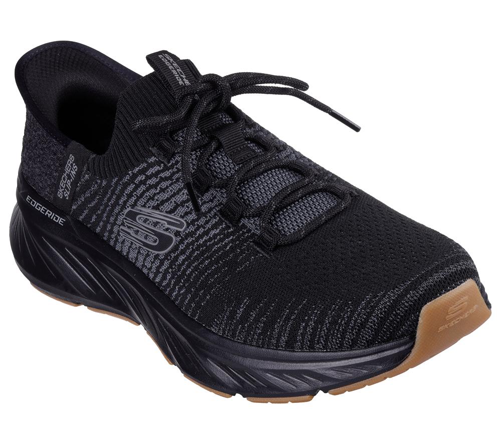 Men Skechers Slip-ins RF: Edgeride - Raygo Slip On Shoes Black  USA |  9740-OMLXF