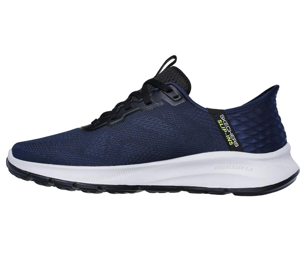 Men Skechers Slip-ins RF: Equalizer 5.0 - Standpoint Hands Free Slip Ins Navy / Lime  USA |  4876-EQZSO
